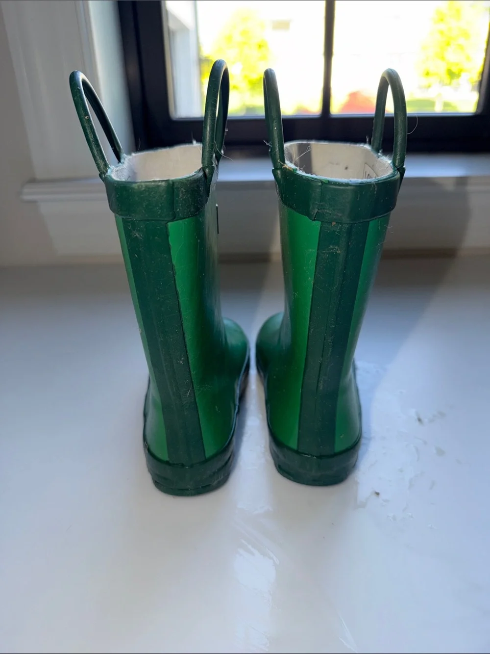 Lone Cone Green Kids Waterproof Rain Boots